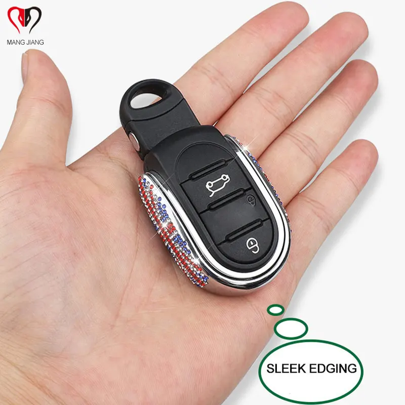 Auto Styling Abs Key Case Abdeckung Kette Union Jack für Mini Cooper Jcw  F54 F55 F56 F57 F60 Clubman Countryman Autozubehör