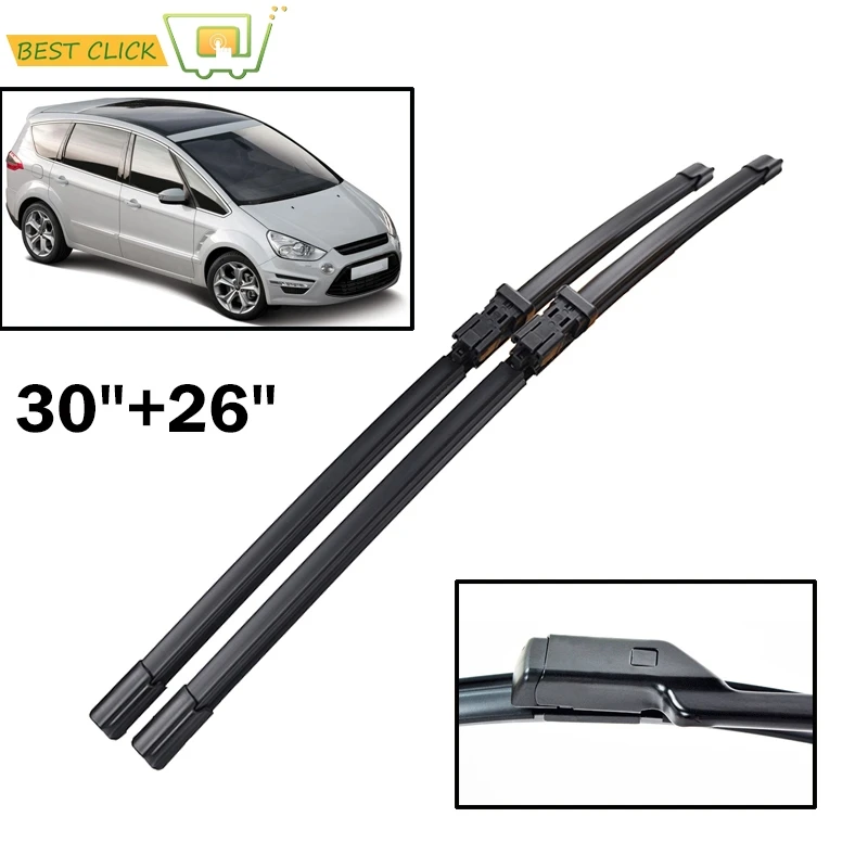 Auto Windschutzscheibe Scheibenwischerblätter Für Ford S-Max 2006 2007 2008 2009 2010 2011 2012 2013 2015 Frontscheibe Für Ford Galaxy