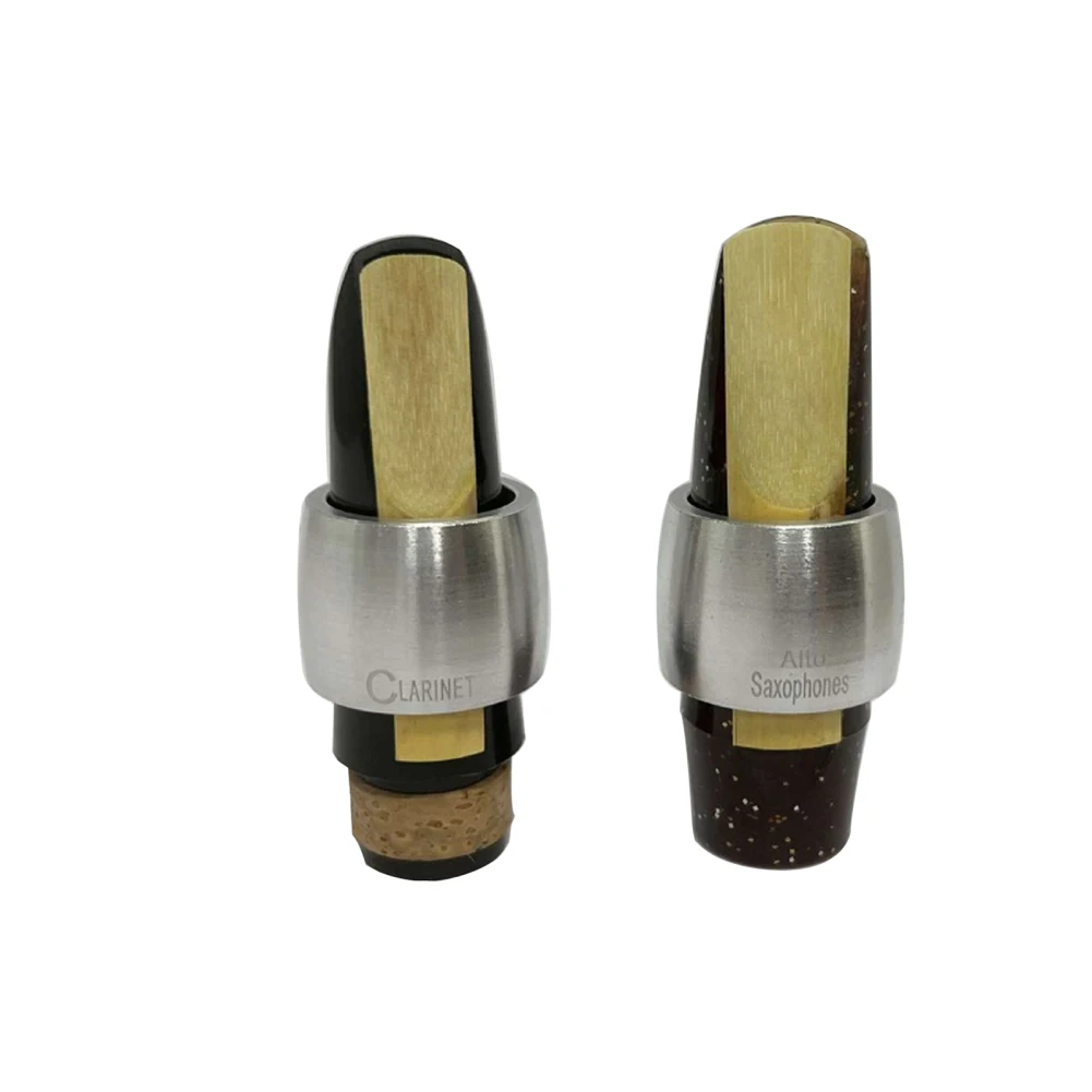 1 aluminum Professional Saxophone Mouthpiece Alto Clarinet Mouthpiece Ligature Head Clip Fastener Accessory