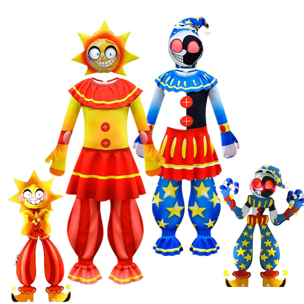 Fnaf Sundrop Kids Halloween Security Violation Mangle Foxy Freddy Fazbear Boss Cosplay Abbigliamento Ragazzi Ragazze Carnival Party Tuta