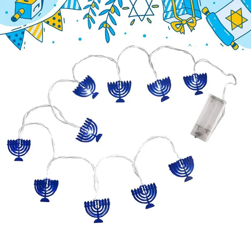 

Декоративные светильники hanukka, декоративные светильники для окон, работающие от батарейки, Chanukah, декоративные гирлянды для камина, спальни