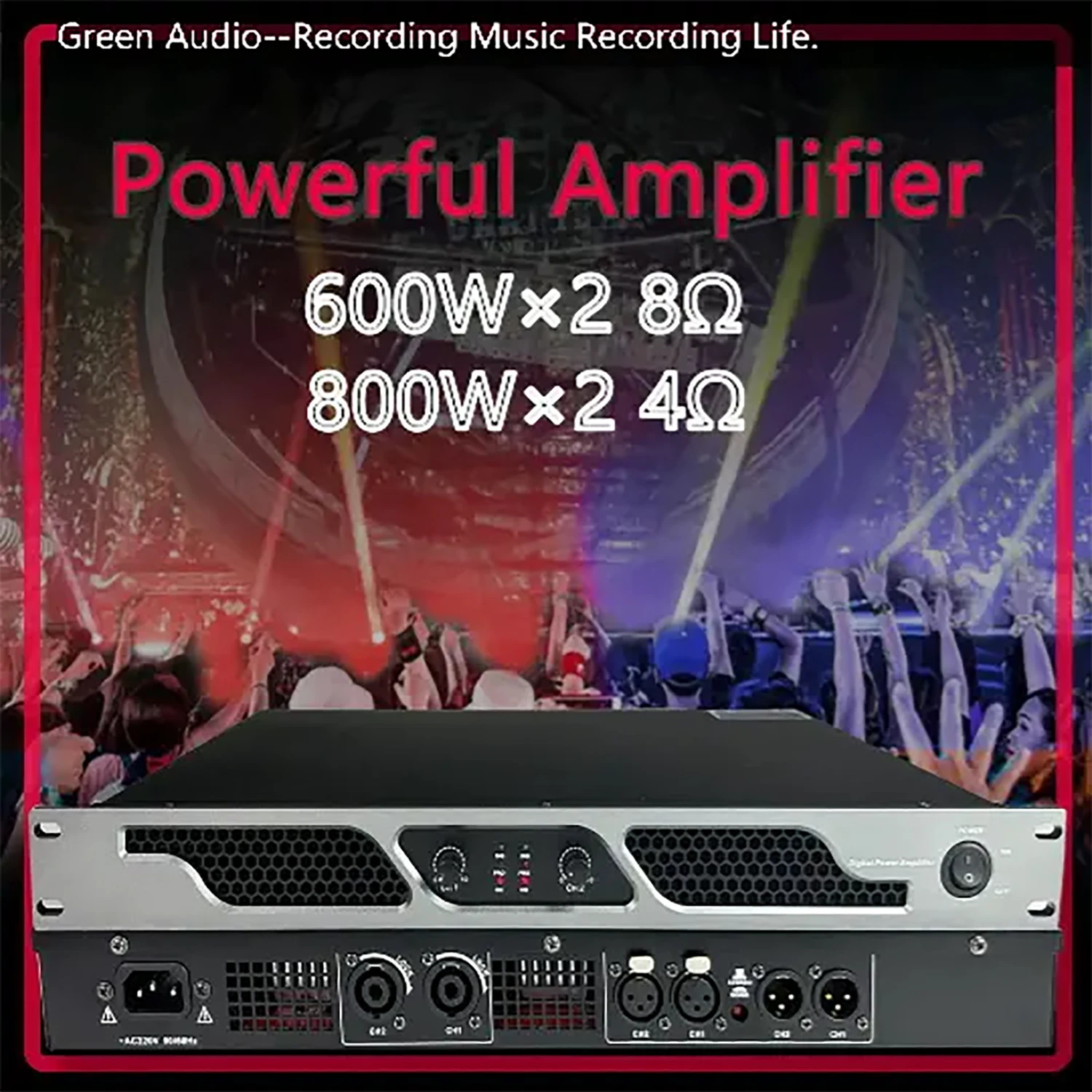 GAP-D2800 전문 DJ 스테이지 디지털 앰프, 바 스테이지에 적합, 2 채널 600W * 2