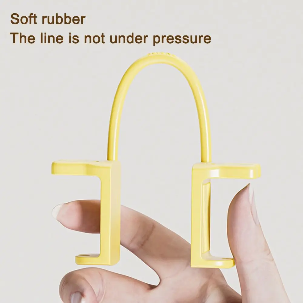 창의적인 재사용 가능한 충전기 코드 홀더, 가볍고 휴대 가능한 케이블 타이, 고정 와이어 정리기, 데이터 케이블 고정 보관 케이블