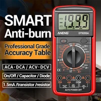 DT9205A DMM Professional Multimeter Digital hFE AC DC Voltage Current 1000V 20A Capacitance Resistance Continuity Diode Tester 1