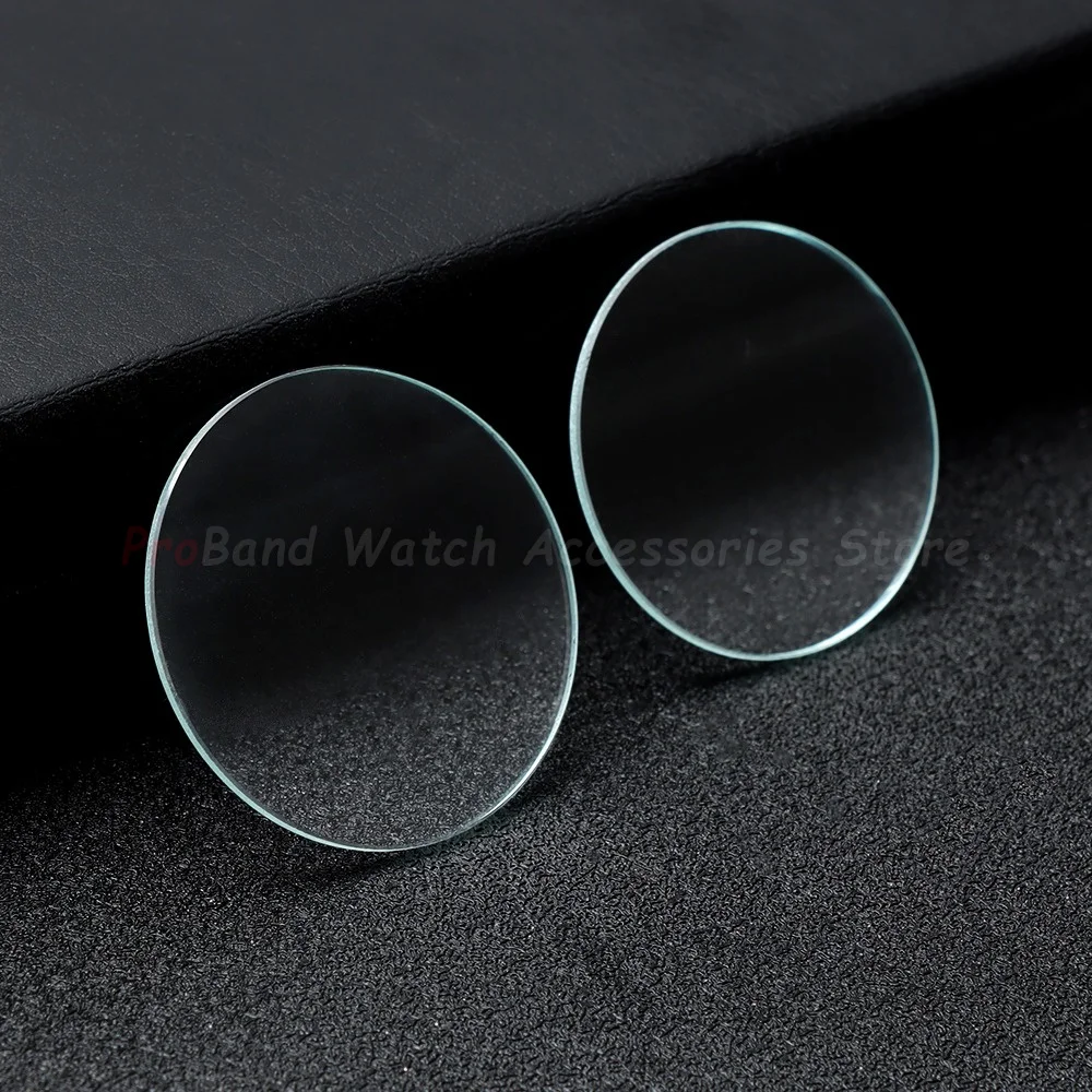 Transparent Crystal Watch Glass Replacement - Flat, Various Thicknesses