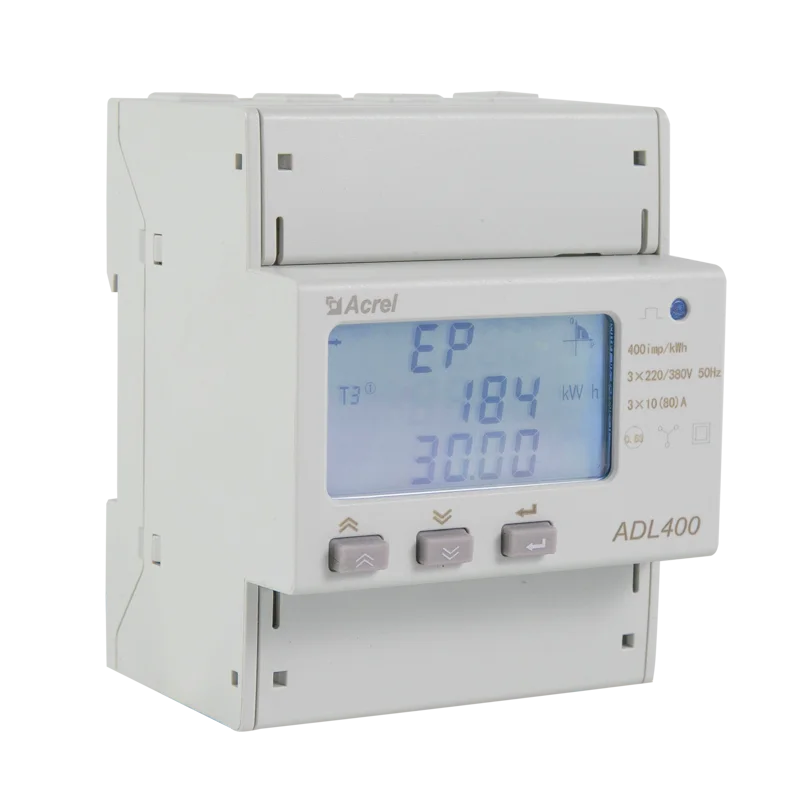 CE MID IEC Certificate Acrel ADL400 Three Phase Din Rail Charge Pile Energy Meter MODBUS-RTU High Accuracy 0.5 220v 380v 5