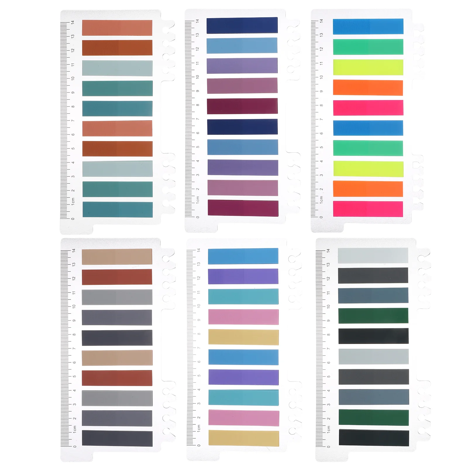 

6 Sets Sticky Annotation Page Tags Paper Page Marker Guiding Tabs (Mixed Style)