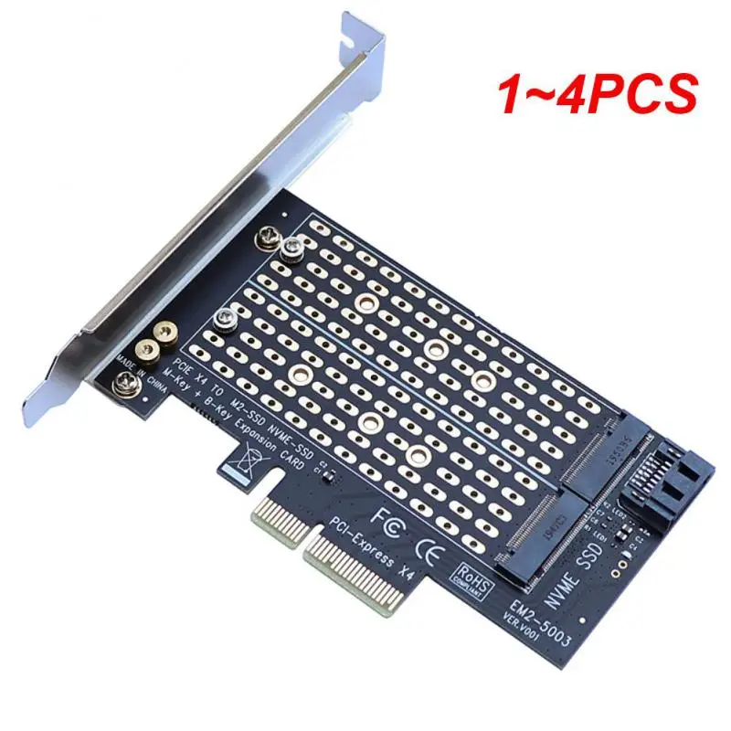 

1 ~ 4 шт. плата адаптера одиночный/двойной M.2 NVME NGFF к Pcie 4x M2 SSD адаптер B/M ключ поддержка PCI Express 3,0 2230-2280 жестких дисков