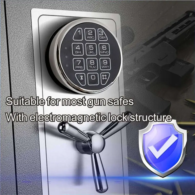 -[A51I 디지털]2X 잠금장치 교체용 크롬 디지털 키패드 전자 잠금장치