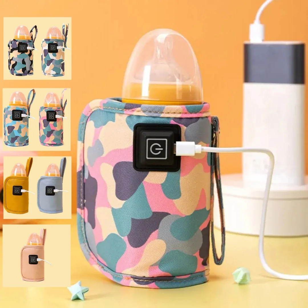 USB Milk Water Warmer Travel Stroller Insulated Bag Baby Nursing Bottle Heater Newborn Infant Portable Bottle Feeding Warmers 1
