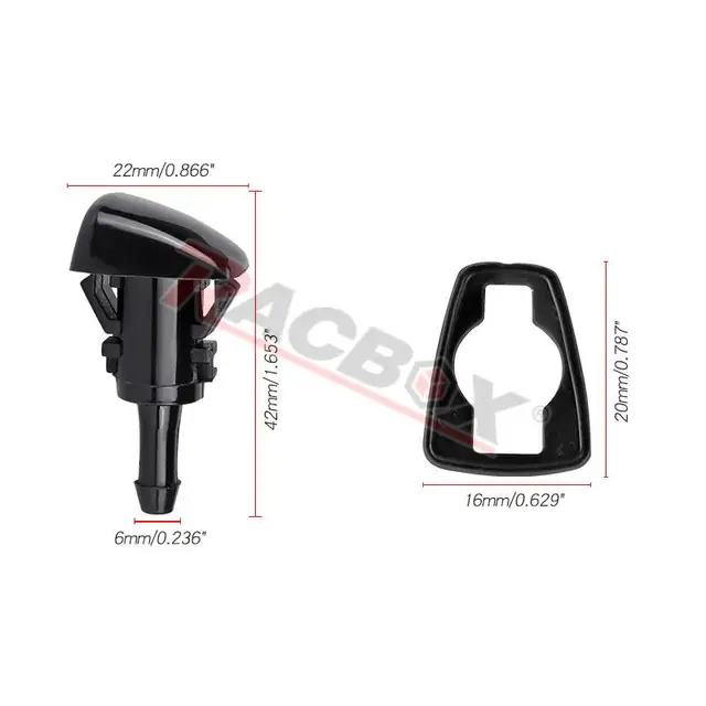 Boquillas De Agua Para Lavaparabrisas - Pack De 2 - Para Chrysler 300, Dodge Charger, Ram 1500 (2005-2015)