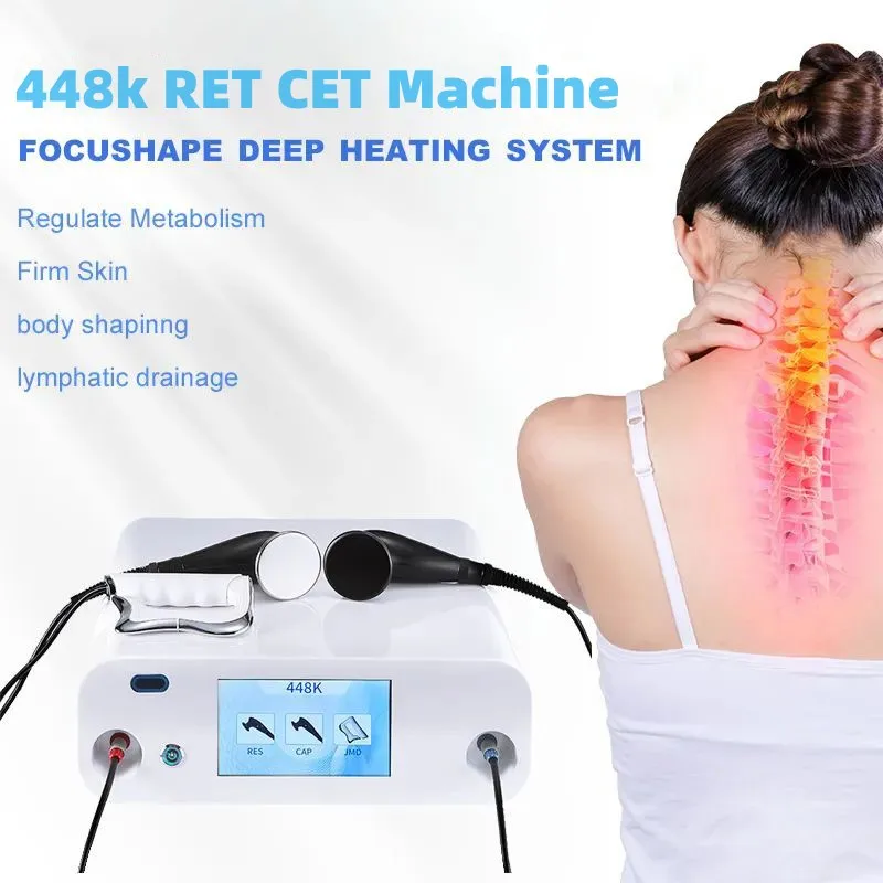New 448KHZ Tecar Cavitation Body Care RET CET System Body Slimming Machine For Weight Loss Physiotherapy Diathermy Pain Relief