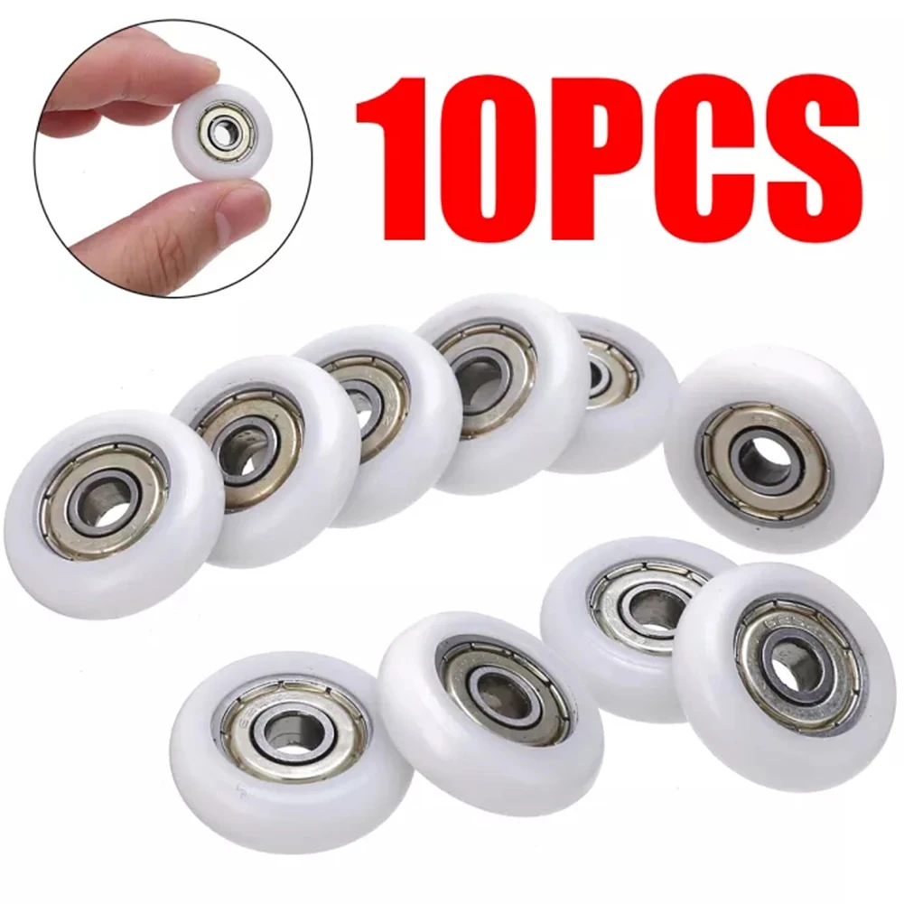 8/10Pcs Shower cabin rollers Replacement Runner Wheels 19/23/25mm Wheel Diameter 5/6mm Hole For shower cabin  Enclosures Steam