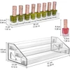 Nail Polish Organizer, 3-Tier Acrylic Display Sunglasses Organizer Essential Oils Holder Makeup Organizer Sunglass Display Rack 3