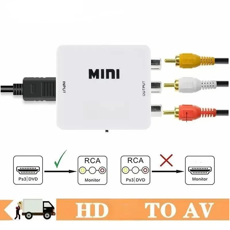 RCA AV  ̺ HD ȣȯ, CVBS 3RCA 1080P ,   ڽ  , AV-HD ȯ,  PAL