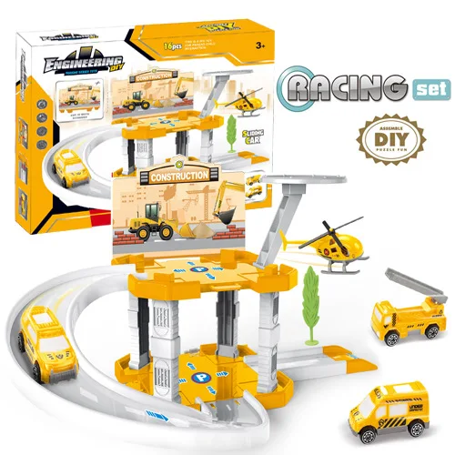 مجموعة ألعاب سيارة مجمعة للأطفال ، لغز مشهد ذاتي ا...