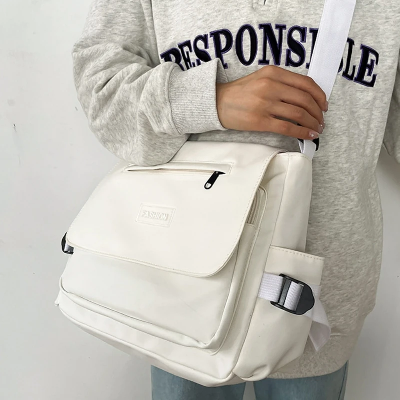 Large Capacity Crossbody Bag for Women Men Casual Shoulder Bag Student Book Bag