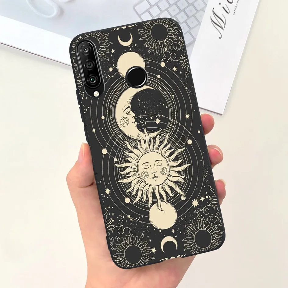 Floral Space Pattern Soft Silicone Phone Case