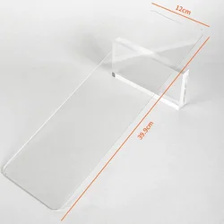 Portable Hair Coloring Board with Brush - Hairdressing Accessory (Transparent)