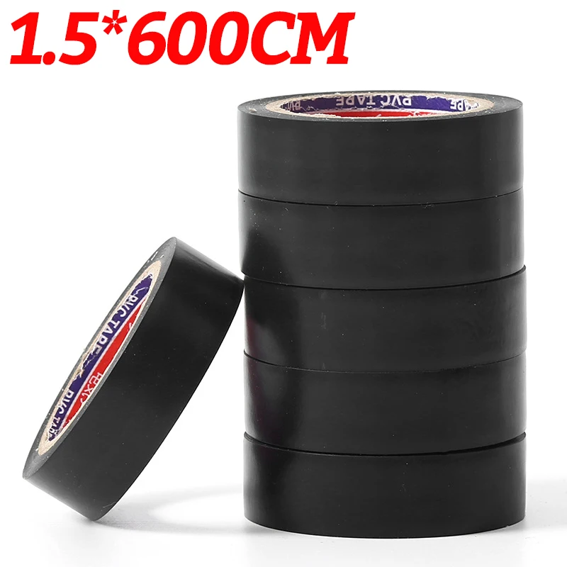 Premium Black PVC Electrical Insulation Tape - Flame-Retardant, Waterproof, Self-Adhesive