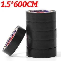 Premium Black PVC Electrical Insulation Tape - Flame - Retardant, Waterproof, Self - Adhesive - 10 Rolls (Black)