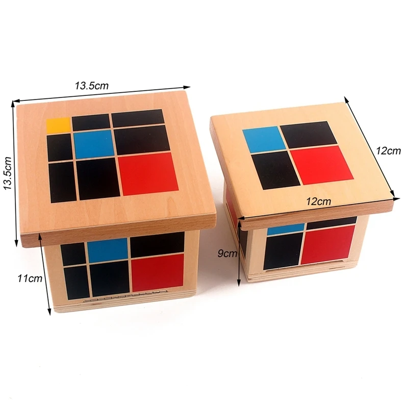 Montessori Arithmetic Algebraic Binomial Cube Trinomial Cube Wooden Toys Mathematics Materials for Elementary Wooden Math Toys