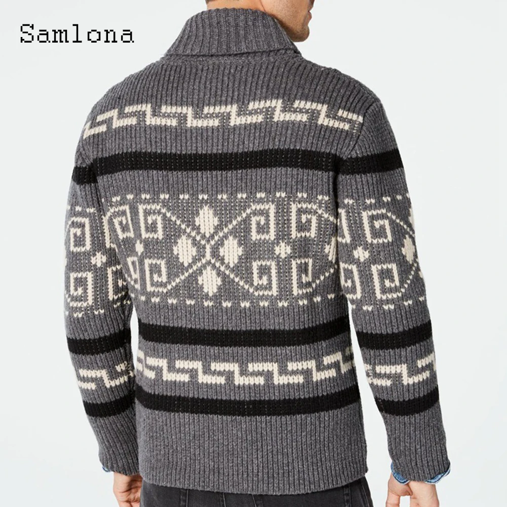 Plus Size 4xl Men Autumn New Knitted Sweaters Winter Warm Coats Open Stitch Mens Patchwork Sweater Hooded Top Cardigans 2023