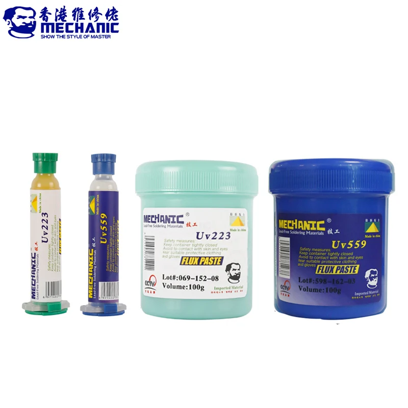 

MECHANIC Lead-free No-Clean Welding Flux BGA Solder Ball Repair Solder Auxiliary Soldering Paste For Phone PCB PGA SMD Rework