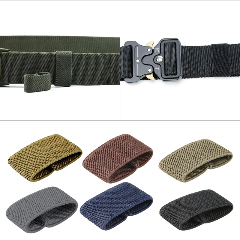 Set of 10 Durable Elastic Belt Keeper Organizers