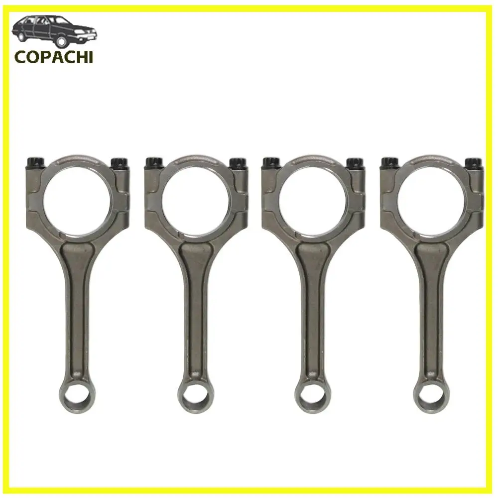 4pcs Car Connecting Rod Set 23510-2B010 23510-2B000 235102B010 for 2010-18 Kia Soul Rio Hyundai Accent 1.6L G4FD G4FC Engine