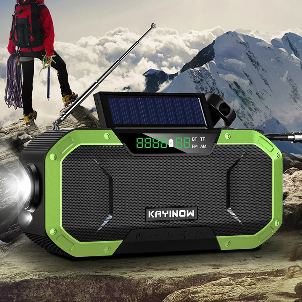 Powerful Emergency Radio With Hand Crank For Off Grid Power On The Go