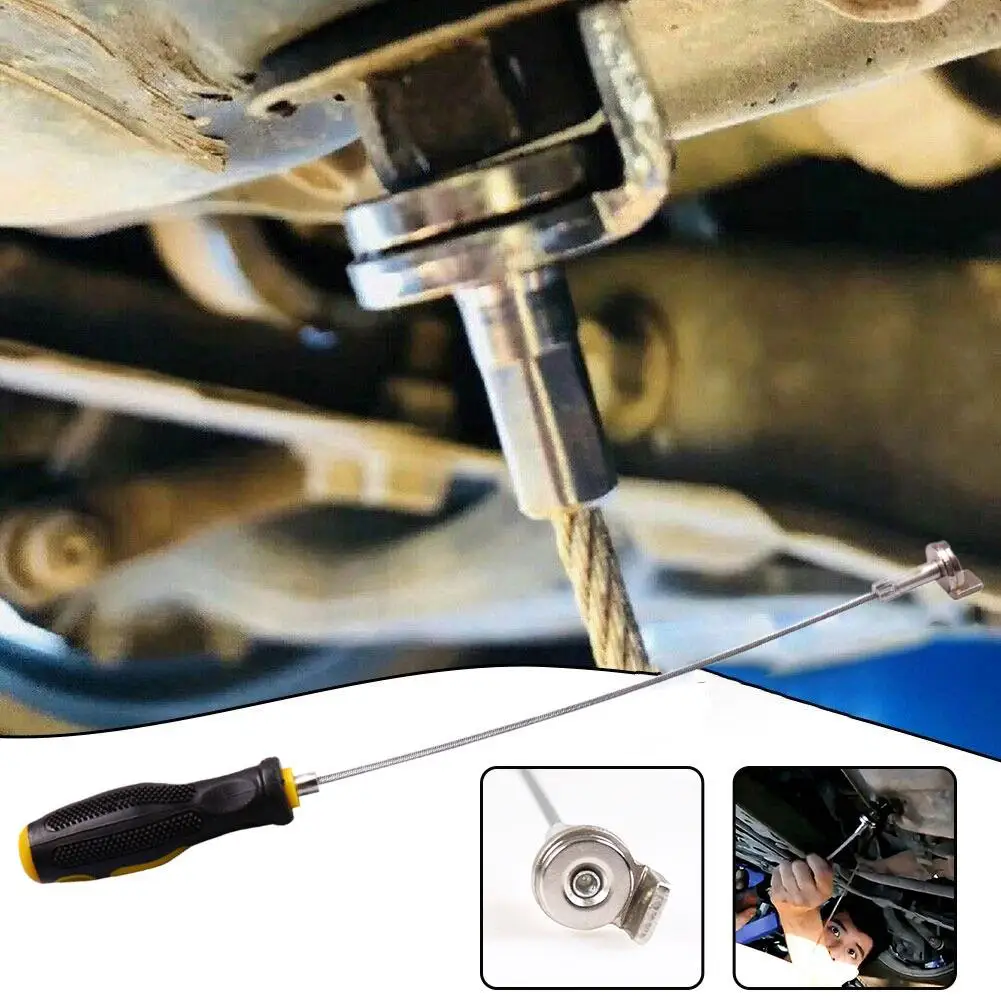 

Household Oil Drain Plug Remover Against Scald Suction Removal Tool Sump Plug Wrench E3Q4