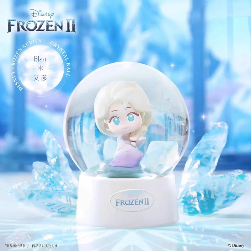 

Genuine Disney Frozen Crystal Ball Series Gift Blind Box Handmade Anime Figure Model Toy Doll Kawaii Kids Christmas Gift