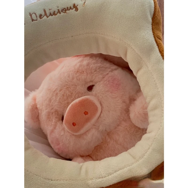 귀여운 루루 돼지 빵 봉제 인형, 귀여운 애니메이션 돼지 봉제 인형, 여자 친구 커플 생일 선물, 30cm