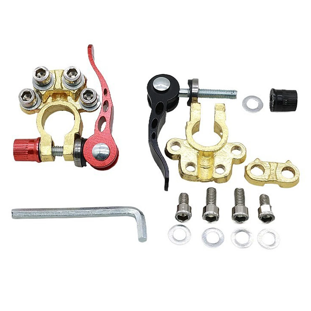 

Pair of Quick Release Battery Chuck Battery Stake Terminals Thickened Chuck Car Battery Terminal Connector Clips