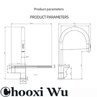 ก๊อกน้ำห้องครัวทองเหลืองสีเทาหรูหรา พร้อมหน้าจอดิจิตอล ดีไซน์แบบดึงออกได้ หัวน้ำแบบน้ำตก ควบคุมน้ำร้อน-น้ำเย็นแบบมือจับเดี่ยว 5