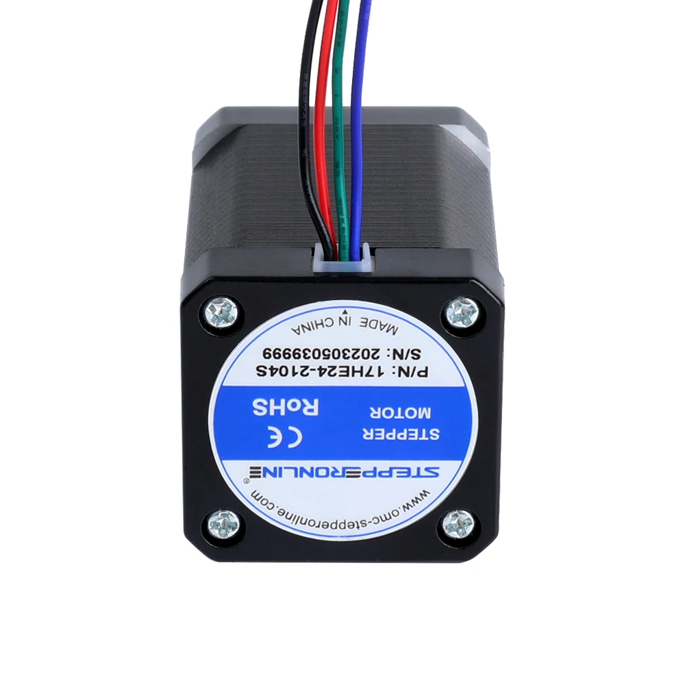 motor deslizante com cabo 4 lead nema 17 42mm 18deg 60ncm 21a 03
