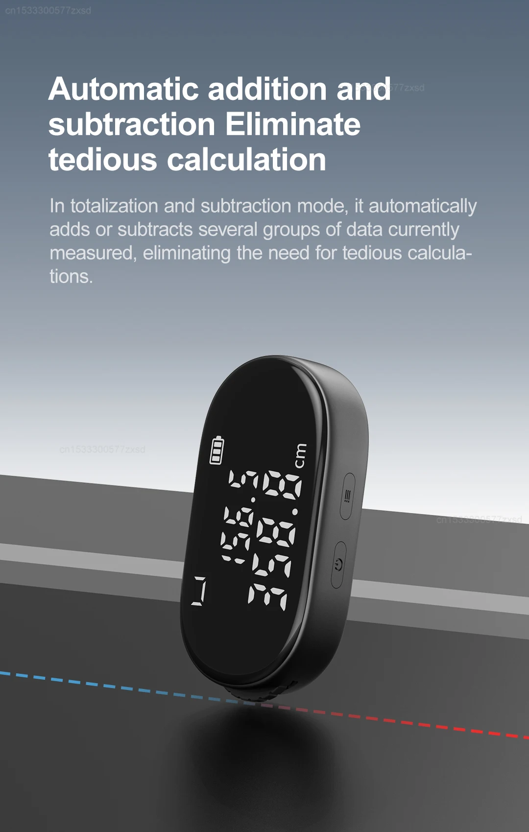 Xiaomi DUKA ATuMan Q2 Mini Electronic Ruler Digital Wheel Tape Measure description image 8