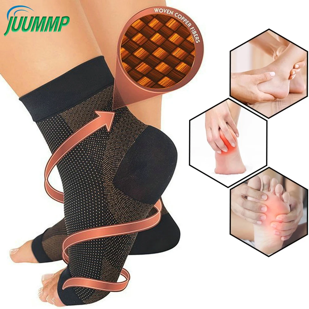 

1Pair Neuropathy socks, Copper Ankle brace Socks & Tendonitis compression socks,For Pain Relief,Plantar Fasciitis for women/man