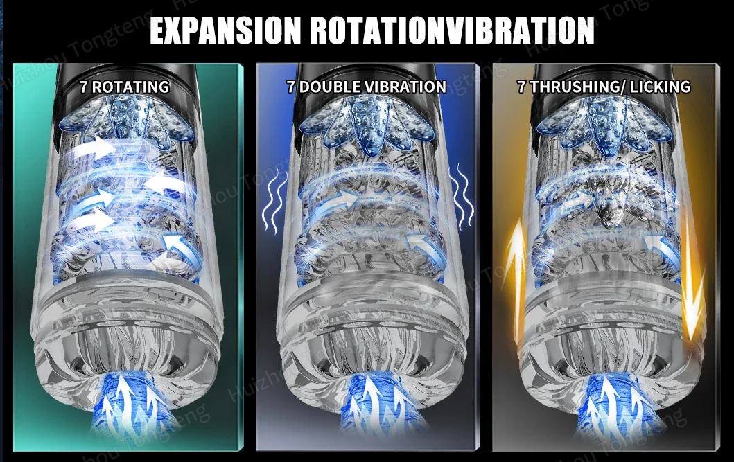 Automatic Thrusting Rotating Male Masturbator For Men Waterproof_voghion.com