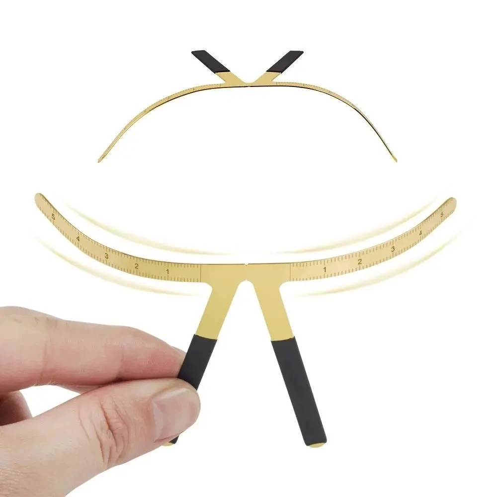 1pcs Metal Eyebrow Tattoo Stencil Ruler Microblading Tattoo Positioning Measure Template Eye Brow Permanent Makeup Tools 3