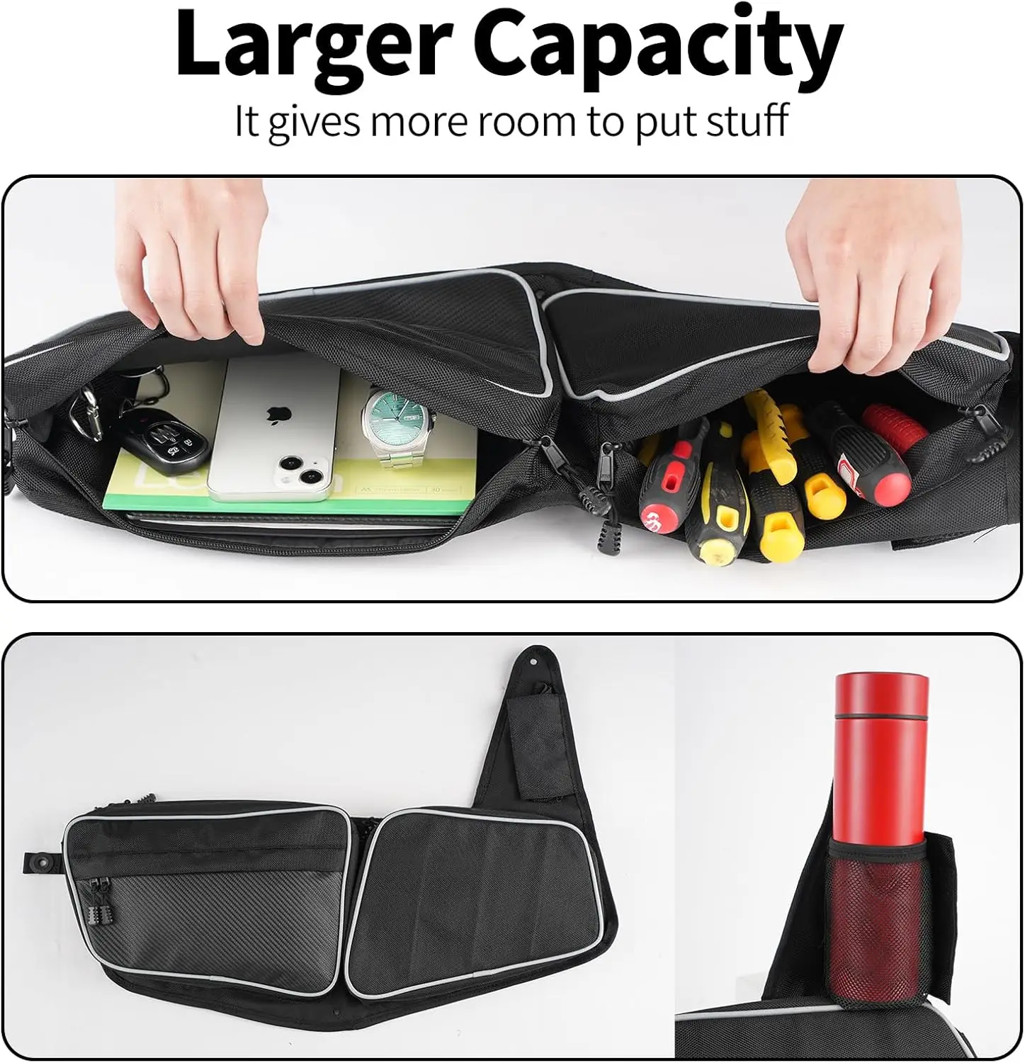 Polaris RZR XP Door Storage Bags - Waterproof Organizers For 2024/2025 Models