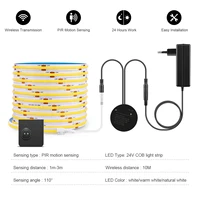 Movable sensing PIR Motion Sensor LED Strip Lights 24V COB LED Lamp Diode Tape with RF Reciever for Stairs Living Room Lighting - Image 3