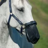 1PC Horse Nose Mosquito Protection Black Mesh Breathable Headgear Livestock Nose Durable Face Cover Horse Care Products 1
