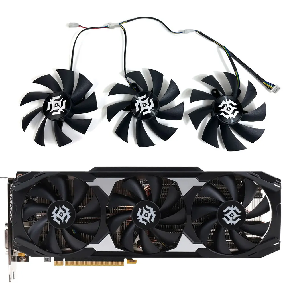 Nuova Ventola Gtx1660 Ti X-Gaming Gpu, Per Zotac Rtx 2060, 2060 Super, Rtx 2070, 2070 Super, Gtx 1660 Ti X-Gaming Ventola Di Raffreddamento Della Sche