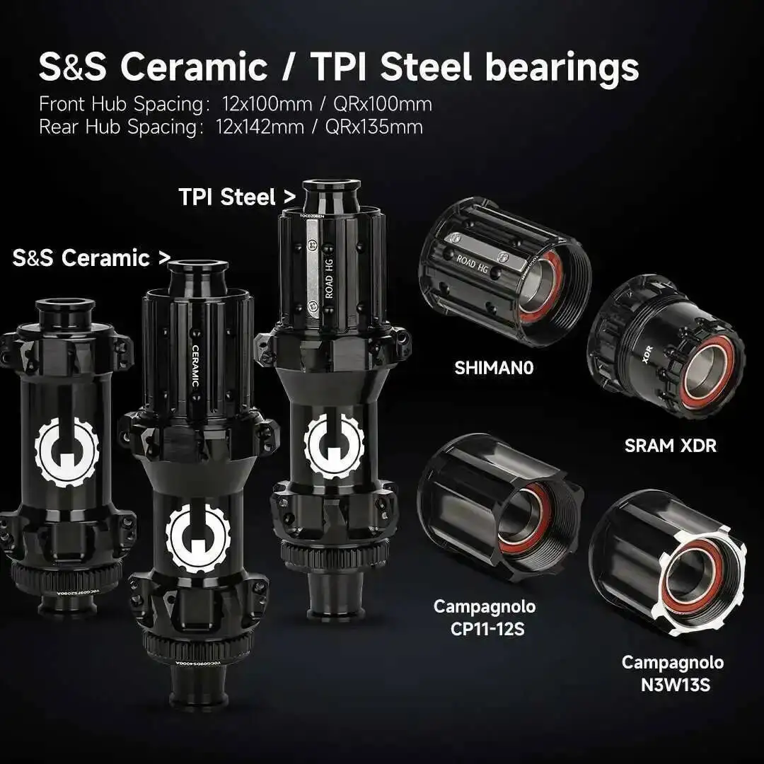 ELITEWHEELS EDGE 2.0 Gravel Wheels Ultralight 1260g 700C Carbon