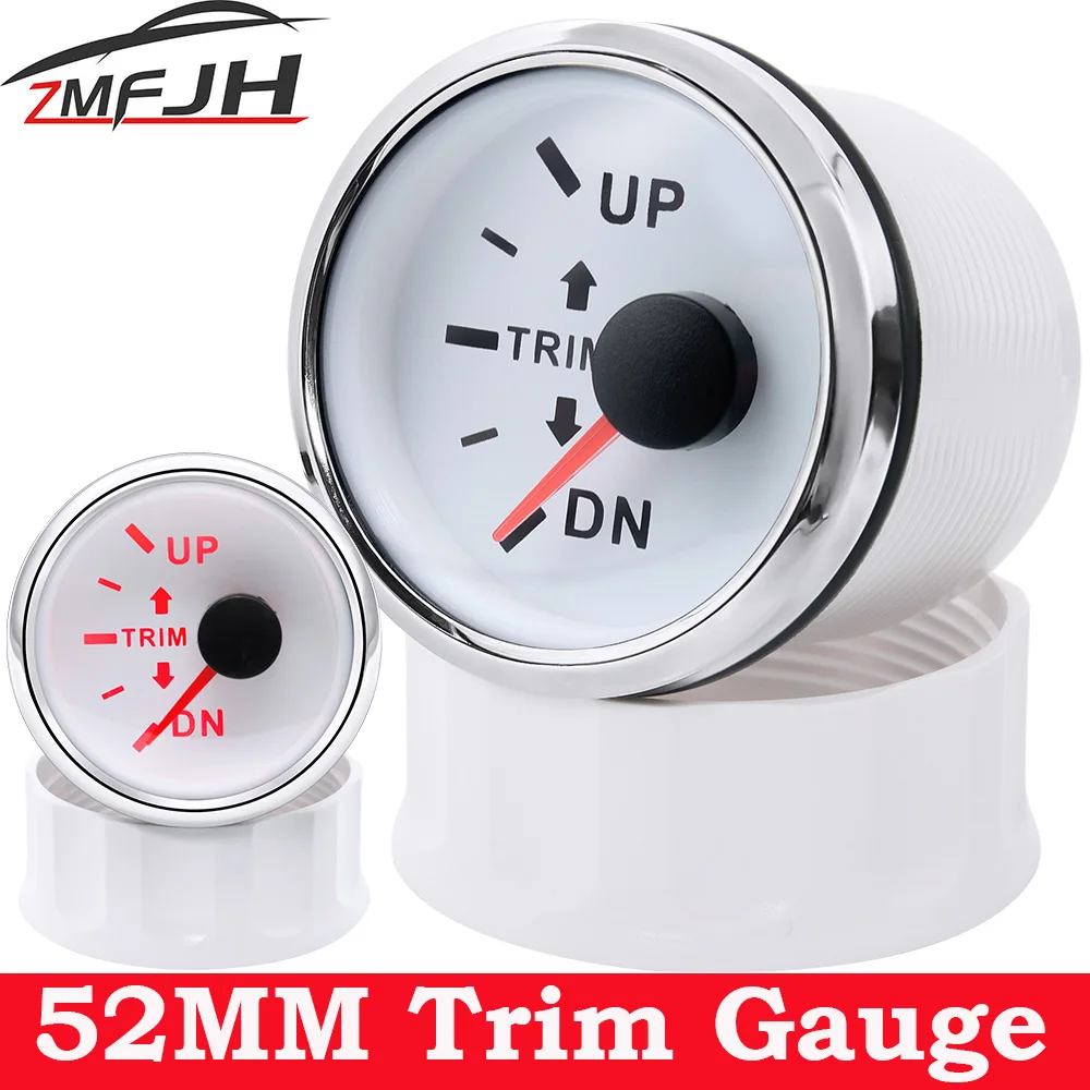AD 52mm Marine Trim Tilt Indicator Meter 2 Inch Boat Trim Gauge for