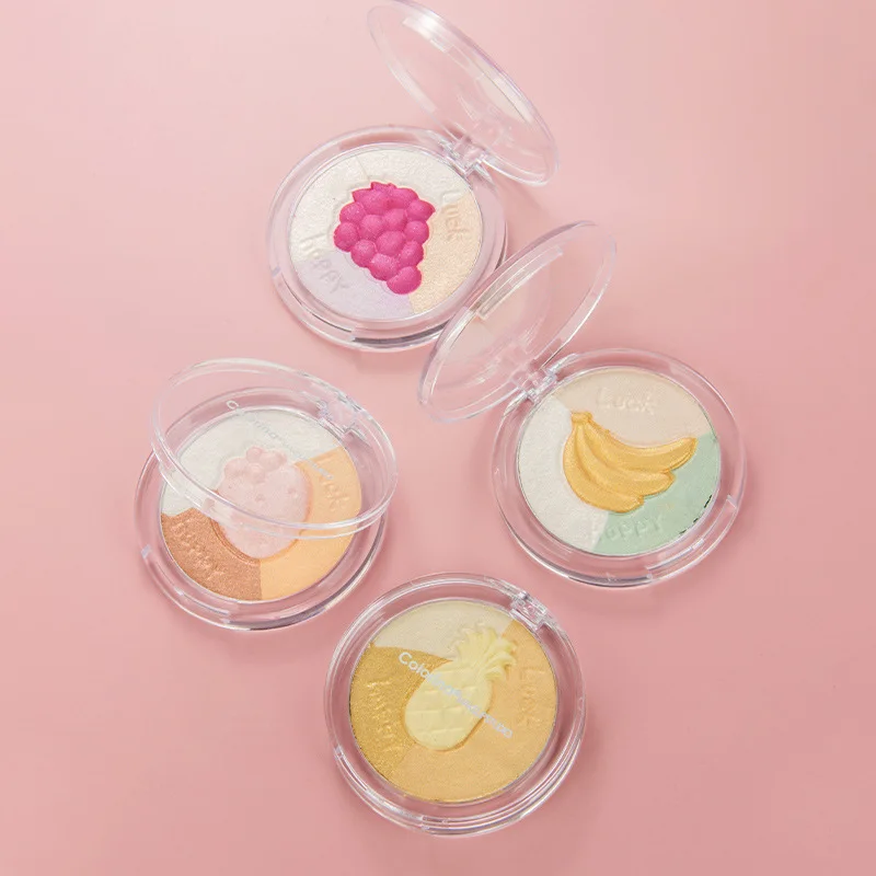 Cute Fruit Eyeshadow Palette Pearlescent Matte Blush Face Contour