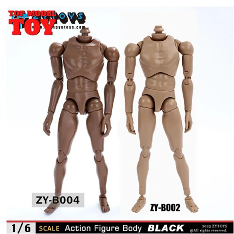 

ZYTOYS ZY-B001 B002 B003 B004 1/6 Male Wheat Black Joint Body 25.5cm Soldier Narrow Wide Shoulder Flexible Action Figure