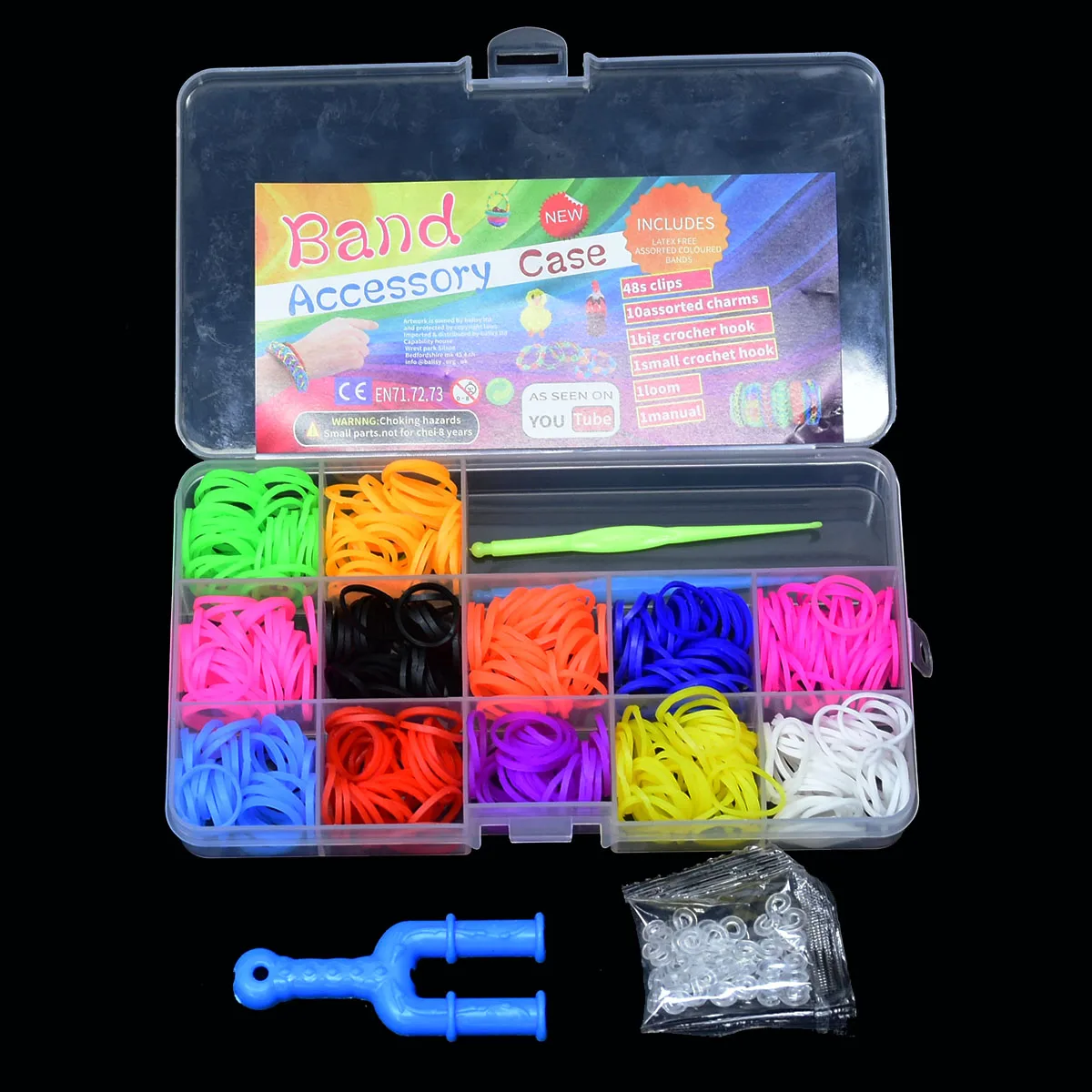 Elastic Rubber Bands DIY Tool Set Colorful Weave Machine Bracelet Handicraft Kit for Girls Kids 7 8 10 Years Loom Band Kit Weaver Jewellery Making Friendship Bracelet Rubber Band Bracelet Model Craft Tools